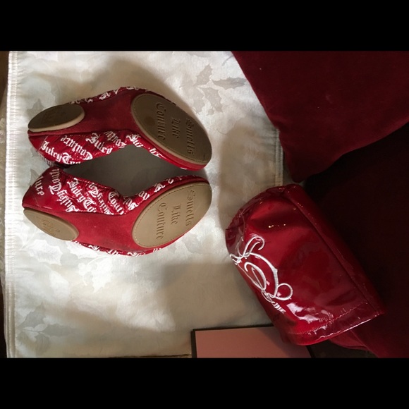 Juicy Couture  Red Leather Women’s Ballet Flat - Picture 8 of 8